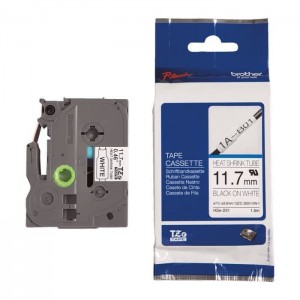 BROTHER lack On White P-Touch Label (HSE-231)